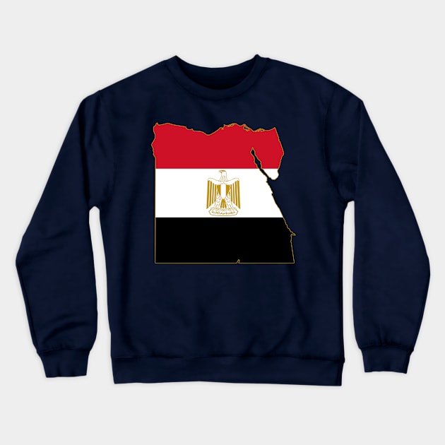 Egypt Map Crewneck Sweatshirt by Historia